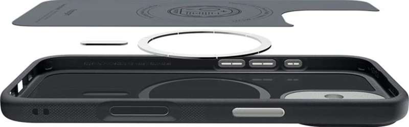 Spigen Nano Pop MagSafe case for iPhone 17 Black Sesame