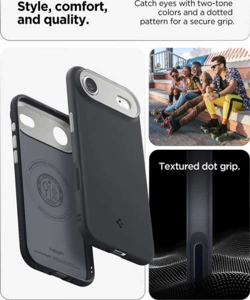 Spigen Nano Pop MagSafe case for iPhone Air Black Sesame