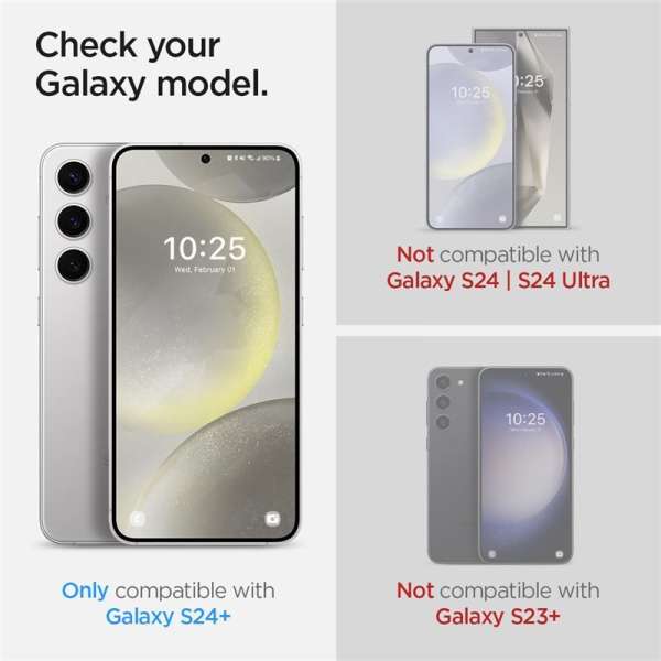 Spigen Neo Flex Solid HD Transparency for Samsung Galaxy S24 2 Pack