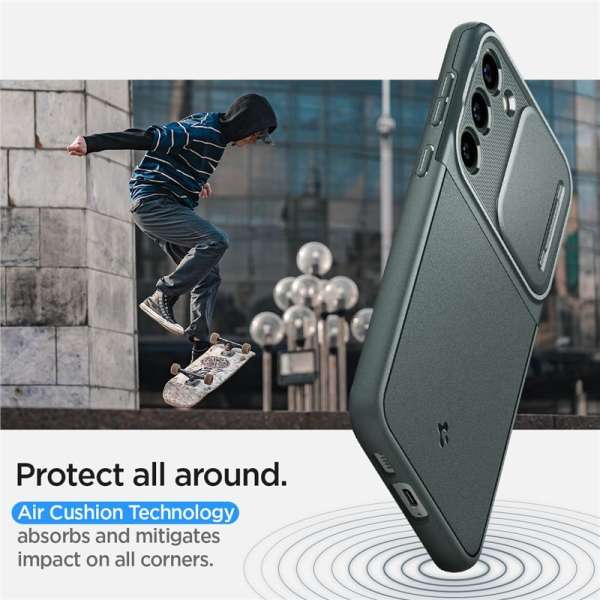Spigen Optik Armor, abyss green - Samsung Galaxy S23