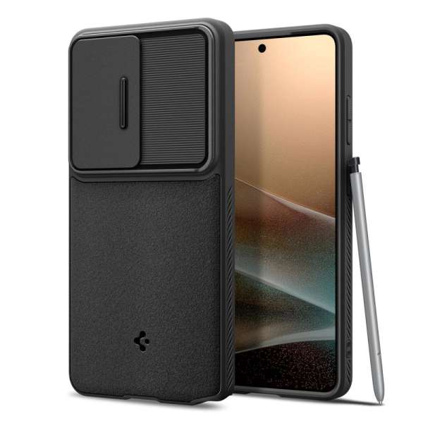 Spigen Optik Armor case for Samsung Galaxy S26 Ultra Black