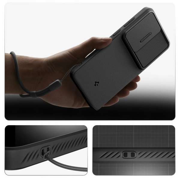 Spigen Optik Armor case for Samsung Galaxy S26 Ultra Black