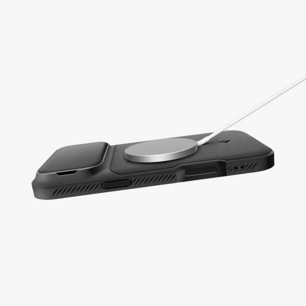 Spigen Optik Armor MagSafe case for iPhone 17 Pro Black