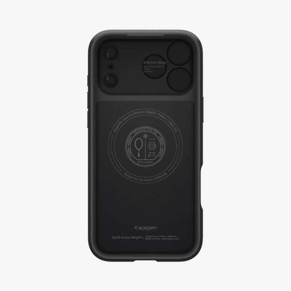 Spigen Optik Armor MagSafe case for iPhone 17 Pro Black