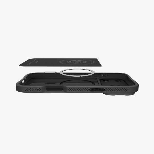 Spigen Optik Armor MagSafe case for iPhone 17 Pro Max Black