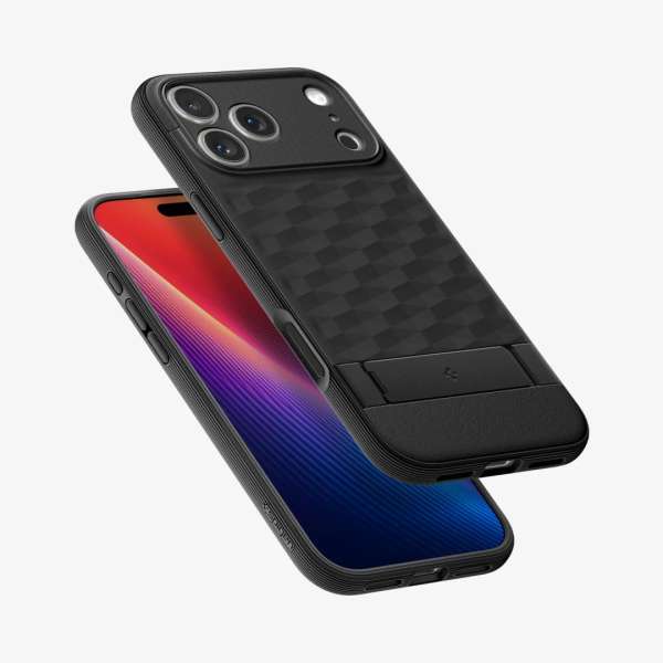 Spigen Parallax S MagSafe case for iPhone 17 Pro Matte Black