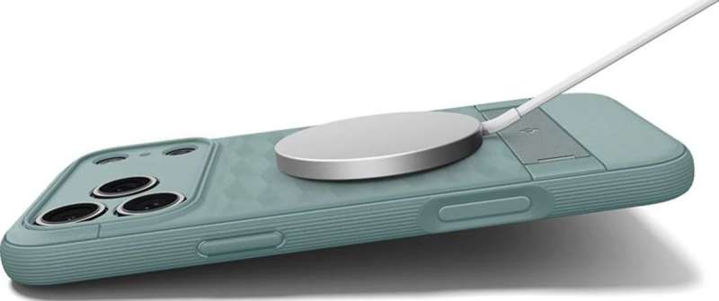 Spigen Parallax S MagSafe case for iPhone 17 Pro Max Sage Green