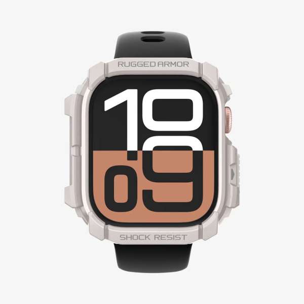 Spigen Rugged Armor Apple Watch 10 46mm Dune Beige