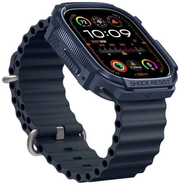 Spigen Rugged Armor Apple Watch Ultra 2/1 49mm Navy Blue