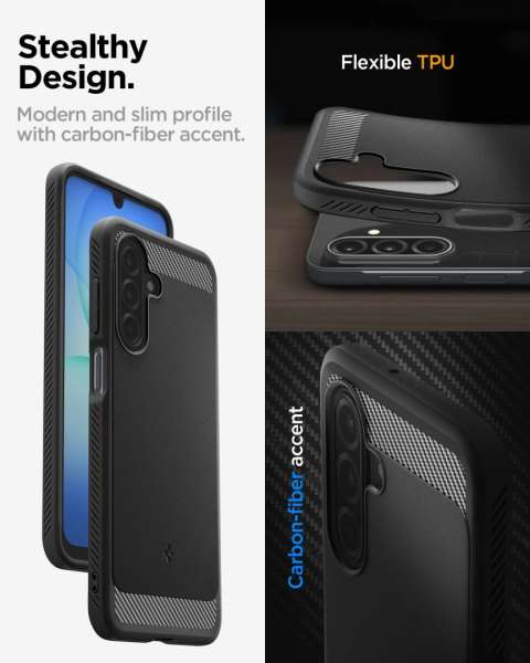 Spigen Rugged Armor case for Samsung Galaxy A17/ A17 5G Matte Black