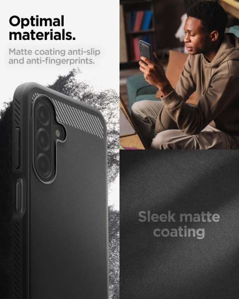 Spigen Rugged Armor case for Samsung Galaxy A17/ A17 5G Matte Black