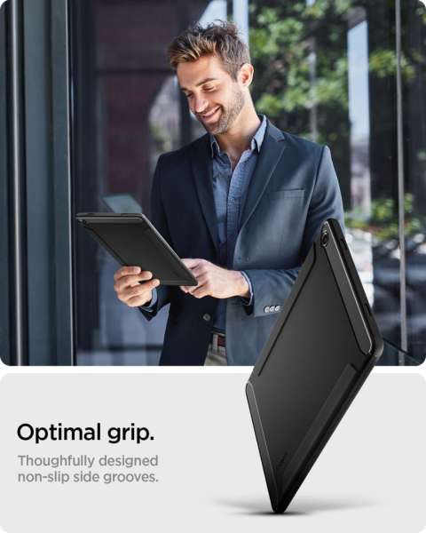 Spigen Rugged Armor case for Samsung Galaxy Tab A11 (2025) Matte Black