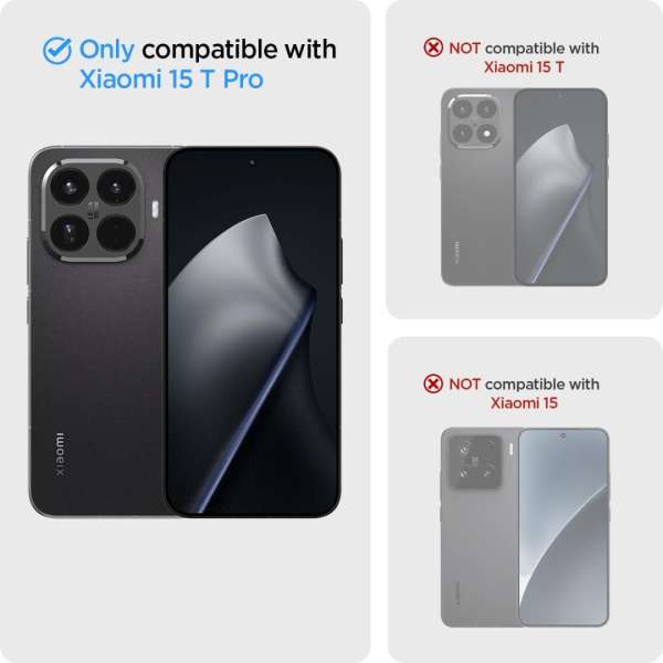 Spigen Rugged Armor case for Xiaomi 15T Pro Matte Black