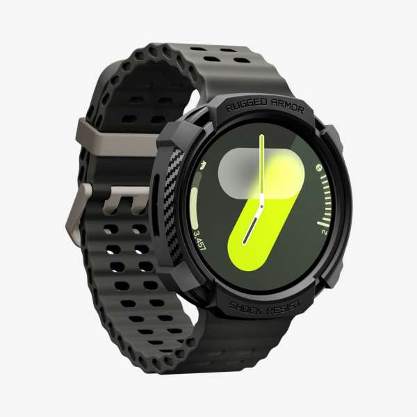 Spigen Rugged Armor for Galaxy Watch 8 (44mm) Matte Black