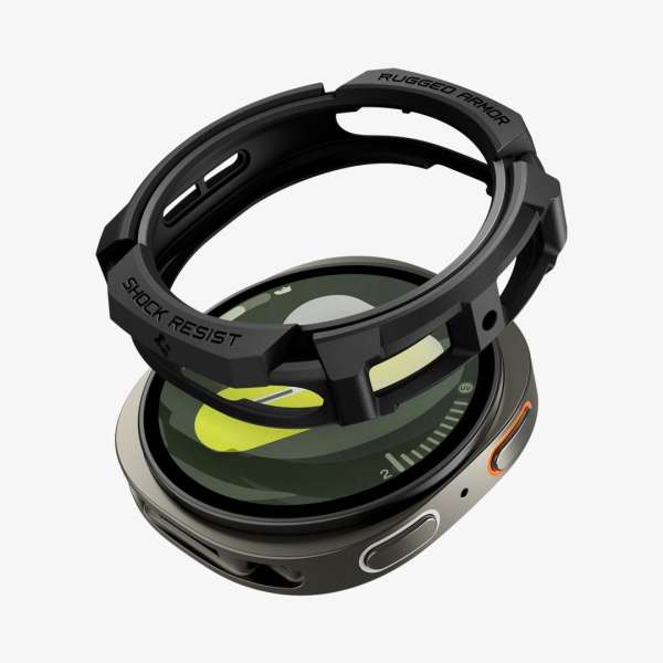 Spigen Rugged Armor for Galaxy Watch 8 Classic (46mm) Matte Black