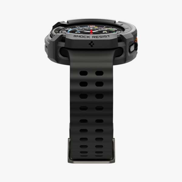 Spigen Rugged Armor for Galaxy Watch 8 Classic (46mm) Matte Black
