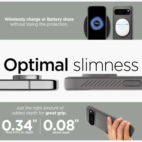 Spigen Rugged Armor Google Pixel 9 Pro XL Marble Grey