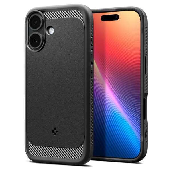 Spigen Rugged Armor MagSafe case for iPhone 17 Matte Black