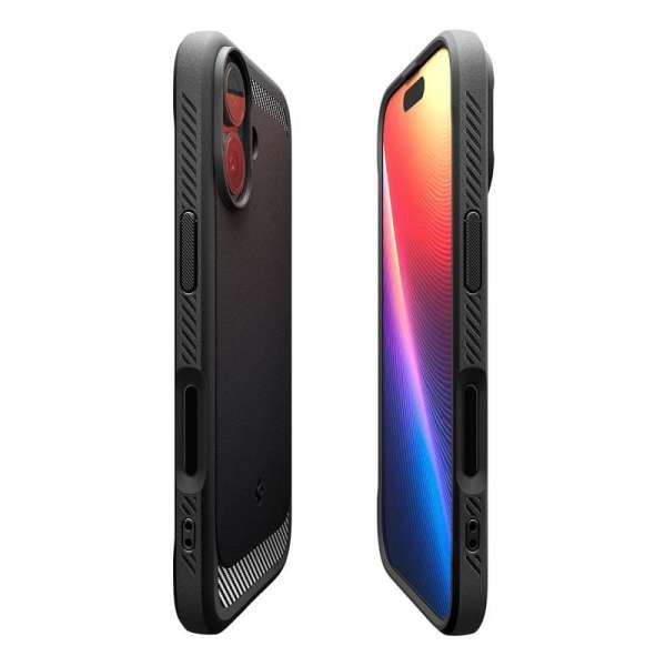 Spigen Rugged Armor MagSafe case for iPhone 17 Matte Black
