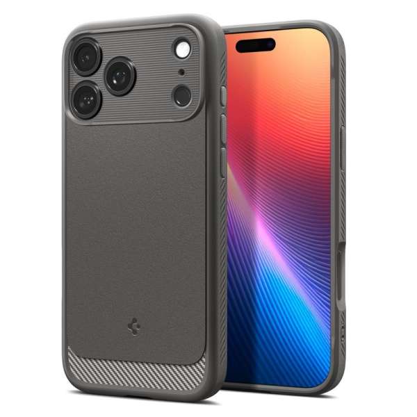 Spigen Rugged Armor MagSafe case for iPhone 17 Pro Max Gray