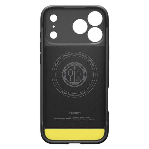 Spigen Rugged Armor MagSafe case for iPhone 17 Pro Max Matte Black