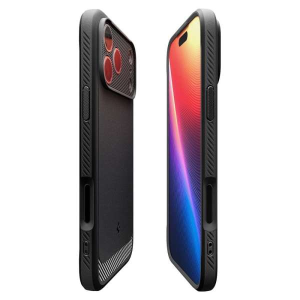 Spigen Rugged Armor MagSafe case for iPhone 17 Pro Max Matte Black