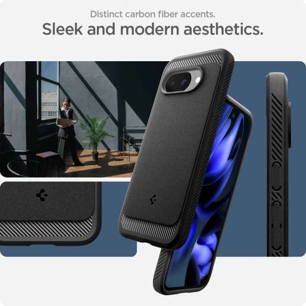 Spigen Rugged Armor MagSafe Google Pixel 9a Matte Black