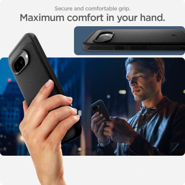 Spigen Rugged Armor MagSafe Google Pixel 9a Matte Black