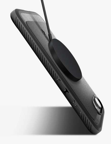Spigen Rugged Armor MagSafe iPhone 16e Matte Black