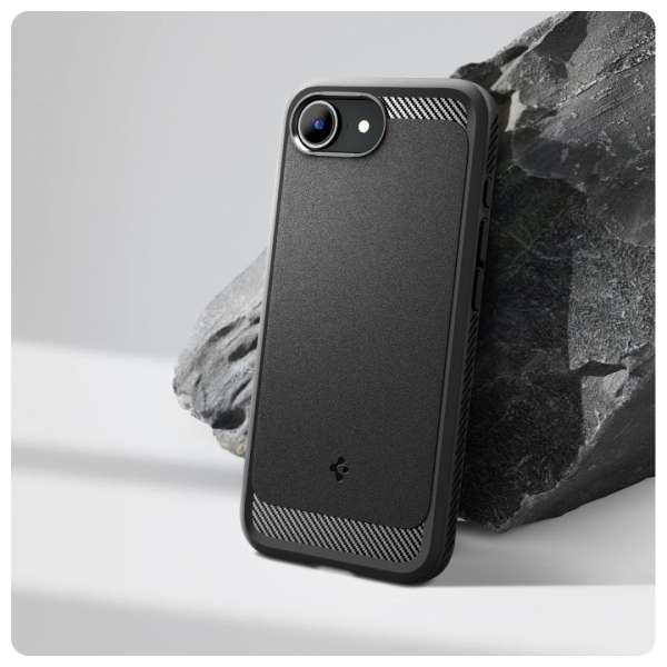 Spigen Rugged Armor MagSafe iPhone 16e Matte Black