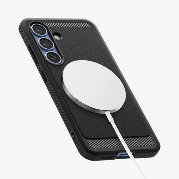 Spigen Rugged Armor MagSafe Samsung Galaxy S25 Matte Black