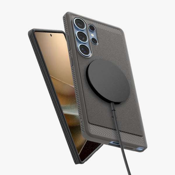 Spigen Rugged Armor MagSafe Samsung Galaxy S25 Ultra Marble Grey
