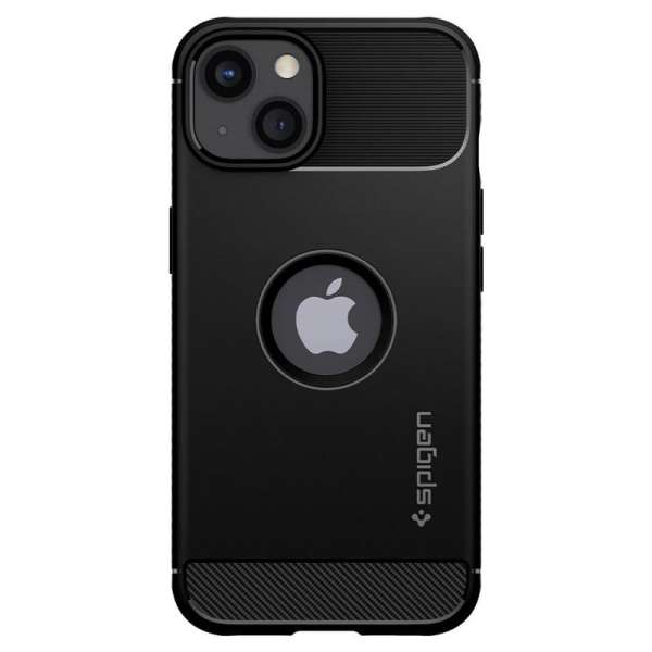Spigen Rugged Armor, matte black - iPhone 13