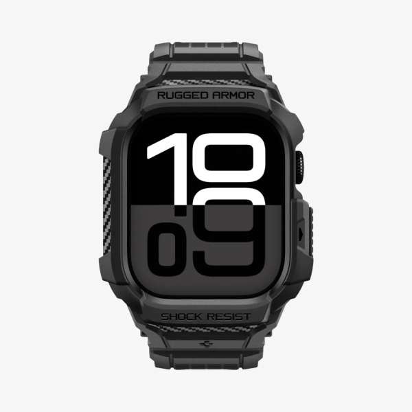 Spigen Rugged Armor Pro 2 Band for Apple Watch 11 42mm Matte Black