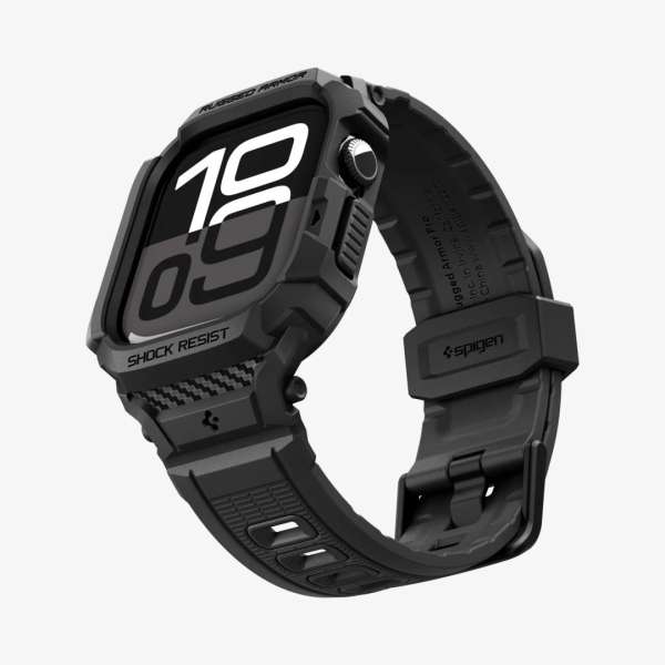 Spigen Rugged Armor Pro 2 Band for Apple Watch 11 42mm Matte Black