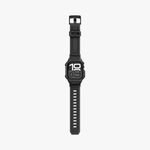 Spigen Rugged Armor Pro 2 case for Apple Watch 11 46mm Matte Black