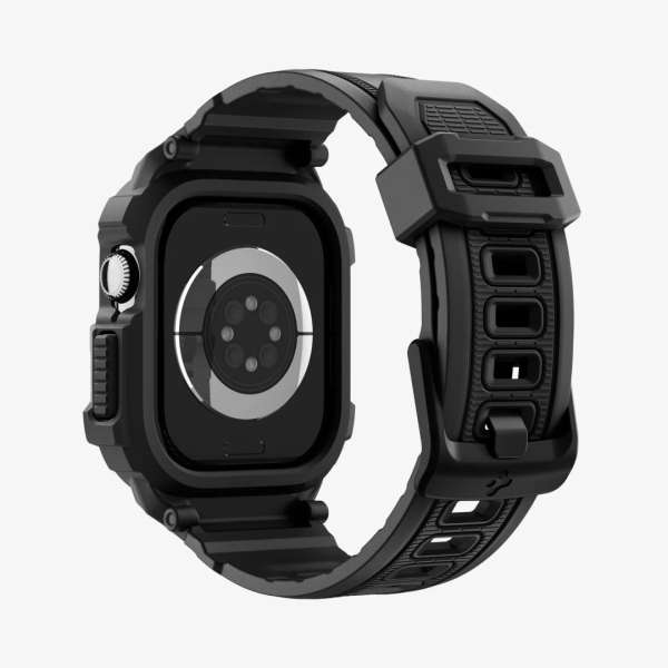 Spigen Rugged Armor Pro 2 case for Apple Watch 11 46mm Matte Black