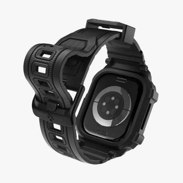 Spigen Rugged Armor Pro 2 case for Apple Watch 11 46mm Matte Black