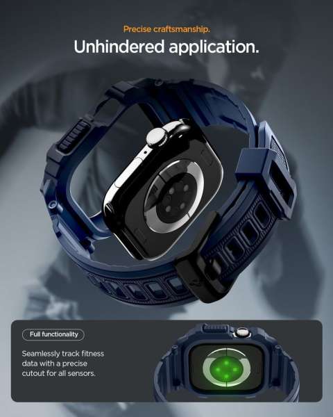 Spigen Rugged Armor Pro 2 for Apple Watch 11 42mm Navy Blue