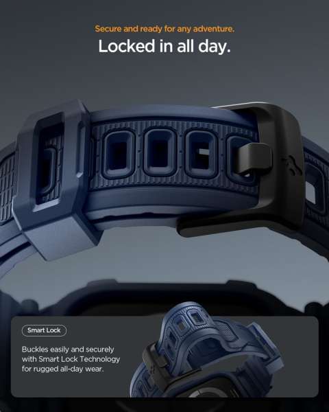 Spigen Rugged Armor Pro 2 for Apple Watch 11 42mm Navy Blue