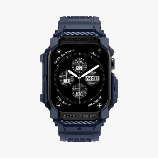 Spigen Rugged Armor Pro Apple Watch 10 42mm Navy Blue