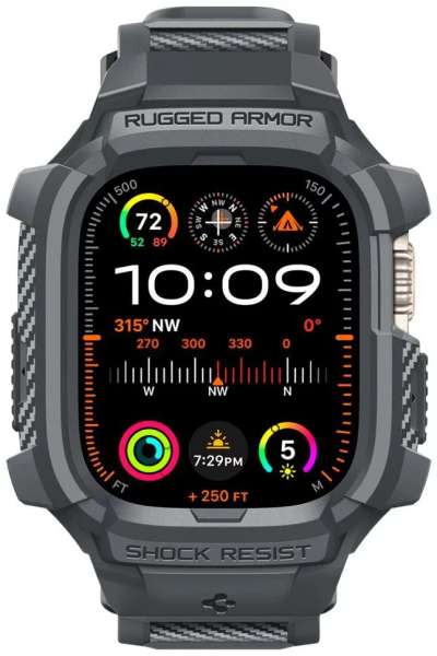 Spigen Rugged Armor Pro Apple Watch Ultra 2/1 49mm Dark Gray