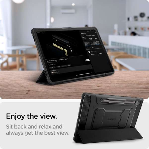 Spigen Rugged Armor Pro for Samsung Galaxy Tab S10 FE Black