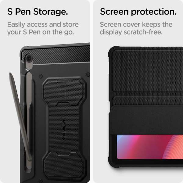 Spigen Rugged Armor Pro for Samsung Galaxy Tab S10 FE Black