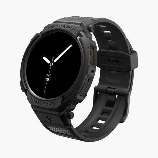 Spigen Rugged Armor Pro for Samsung Galaxy Watch 8 Classic (46mm) Matte Black