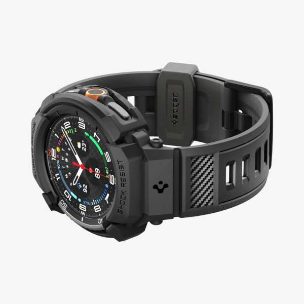 Spigen Rugged Armor Pro for Samsung Galaxy Watch 8 Classic (46mm) Matte Black