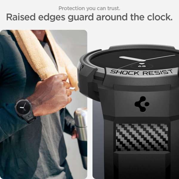 Spigen Rugged Armor Pro Google Pixel Watch/Watch 2 Black