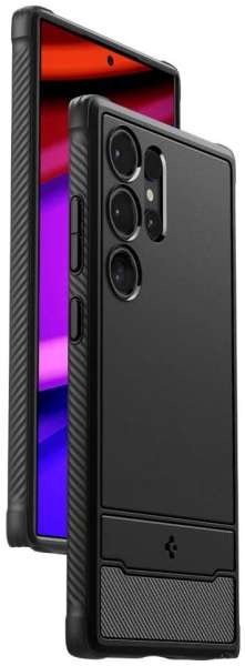 Spigen Rugged Armor Samsung Galaxy S24 Ultra Matte Black