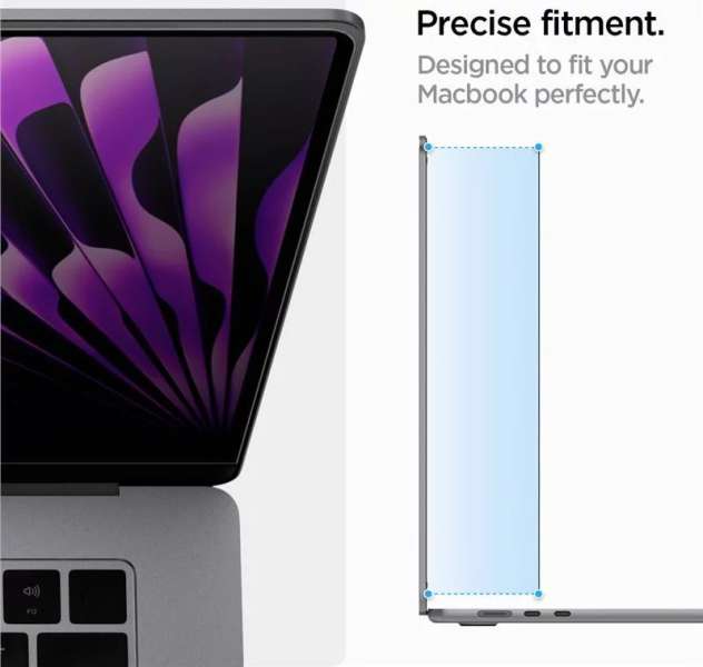 Spigen SafeView Privacy Filter MacBook Air 15" M2 2023 1 Pack