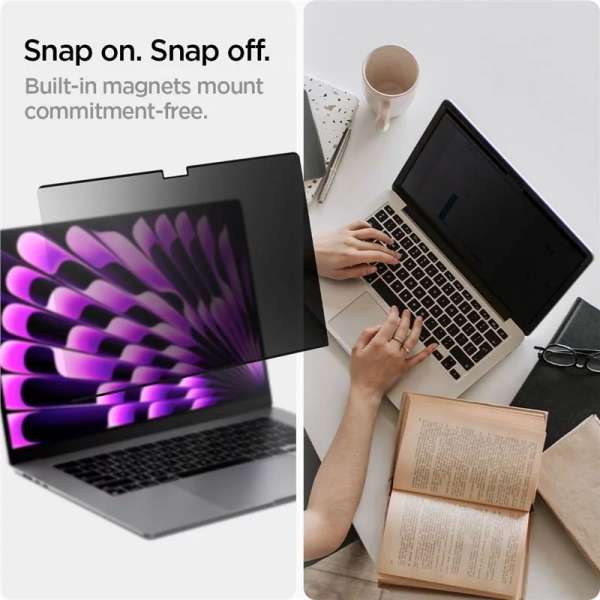 Spigen SafeView Privacy Filter MacBook Air 15" M2 2023 1 Pack
